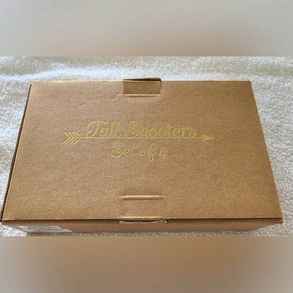 NWT TMD Holdings Tall Shooters Set of 4 Glass Arrows Quivers 2 oz; Francesca’s - Picture 2 of 5